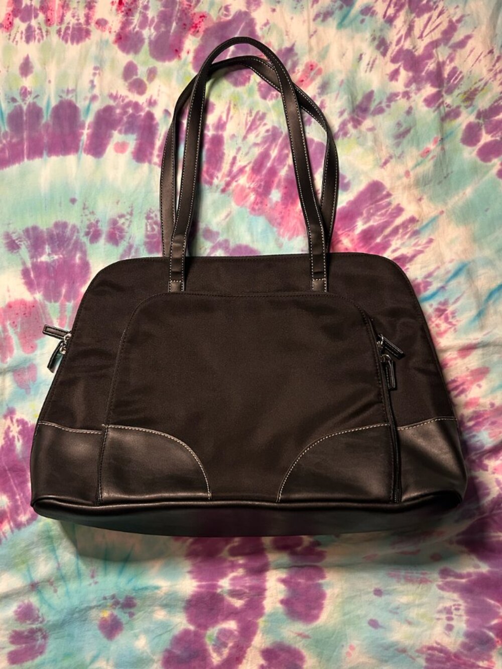 Women's Work Laptop Briefcase Bag with Hot Pink Lining